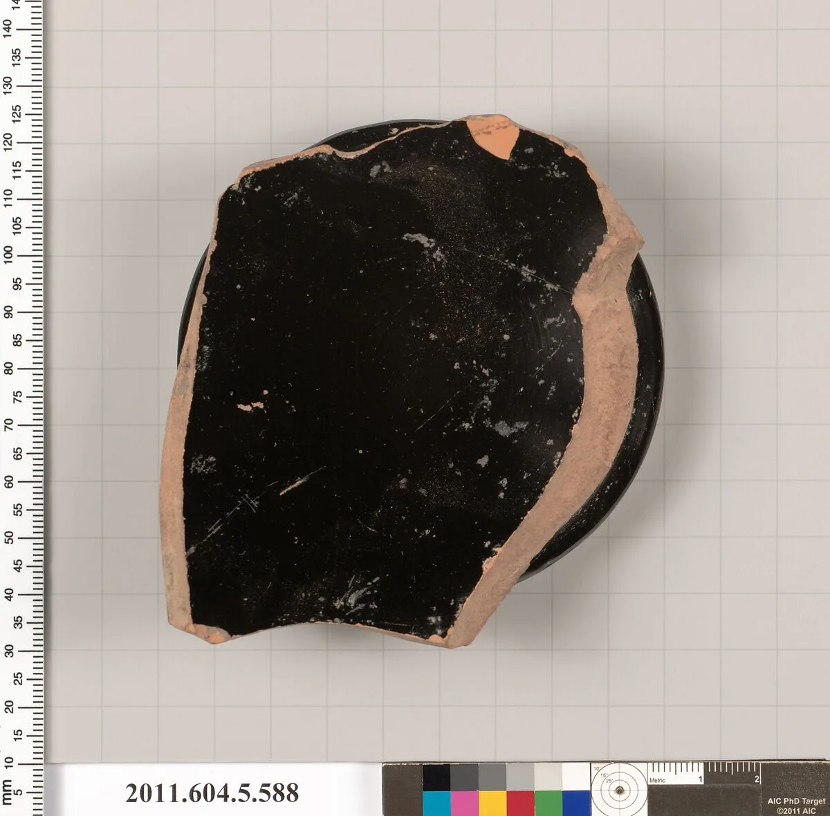Terracotta fragment of a stemless kylix (drinking cup) — Unknown
