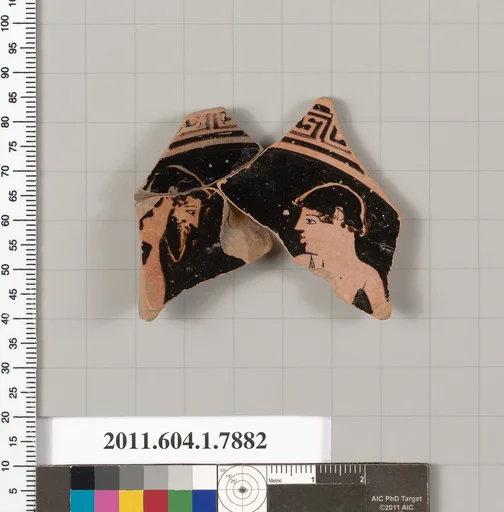 Terracotta fragment of a kylix (drinking cup)