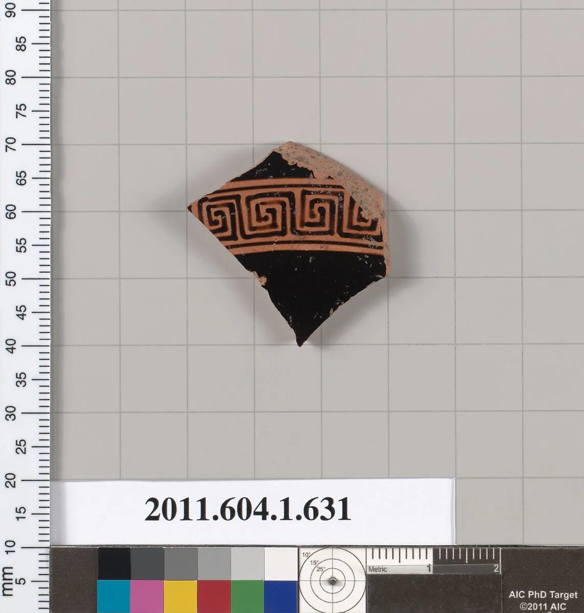 Terracotta fragment of a kylix (drinking cup) — Unknown