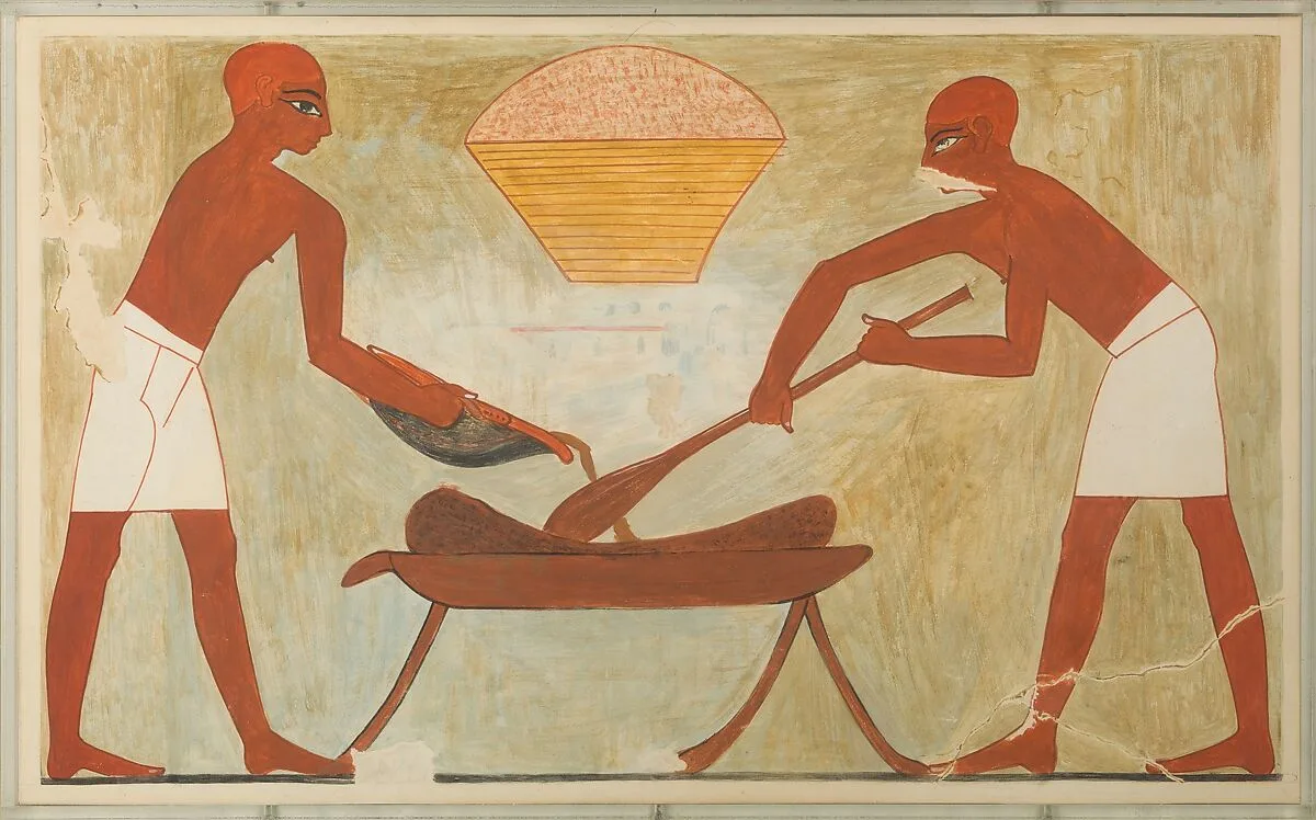 Preparing Dough, Tomb of Rekhmire — Nina de Garis Davies