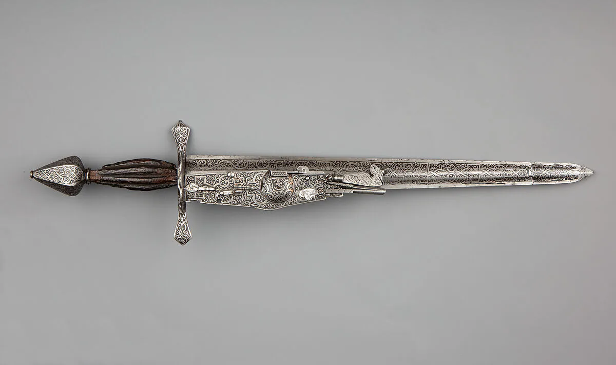 Combination Dagger and Wheellock Pistol — Unknown