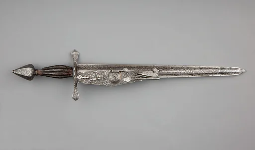 Combination Dagger and Wheellock Pistol