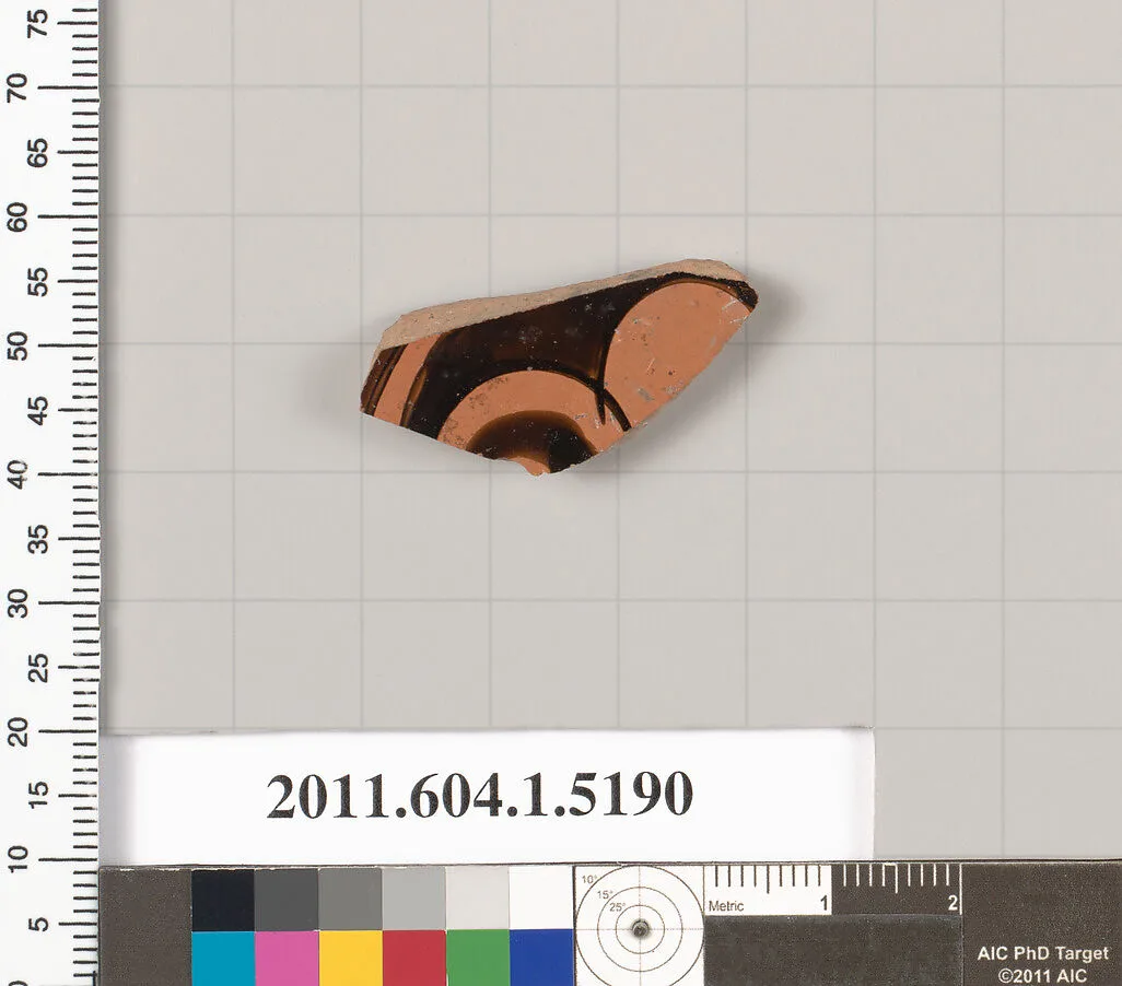 Terracotta fragment of a kylix (drinking cup) — Unknown