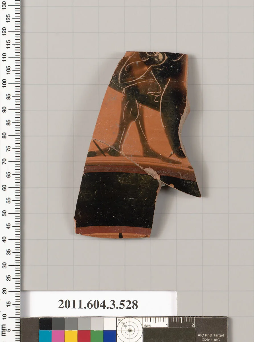 Terracotta fragment of a column-krater (bowl for mixing wine and water) — Unknown