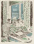 Homework (Läxläsning), from the portfolio of the Swedish Fine Art Print Society (Föreningen för Grafisk Konst) — Föreningen för Grafisk Konst|Arthur Carlsson-Percy