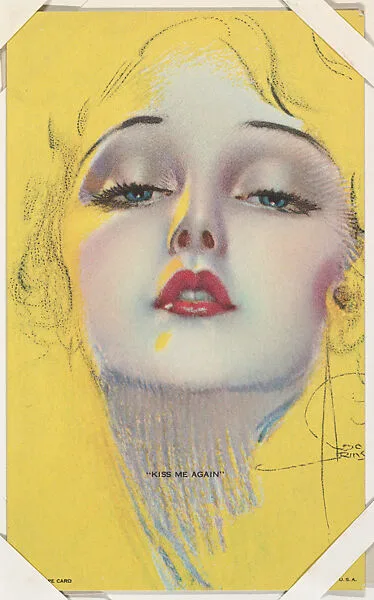 "Kiss Me Again" from All American Girls series (W424) — International Mutoscope Reel Company