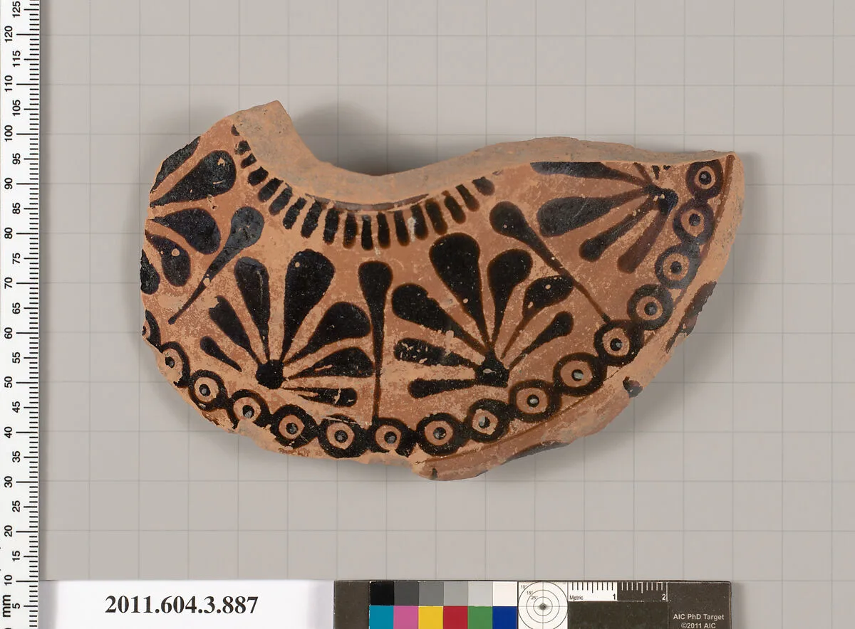 Terracotta fragment of a lekythos (oil flask) — Unknown