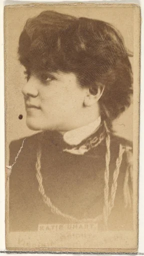 Katie Uhart, from the Actors and Actresses series (N45, Type 1) for Virginia Brights Cigarettes