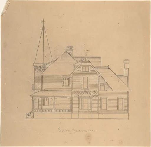 Design for a House, North Elevation