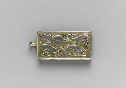 Reliquary Pendant with Hounds Coursing a Hare