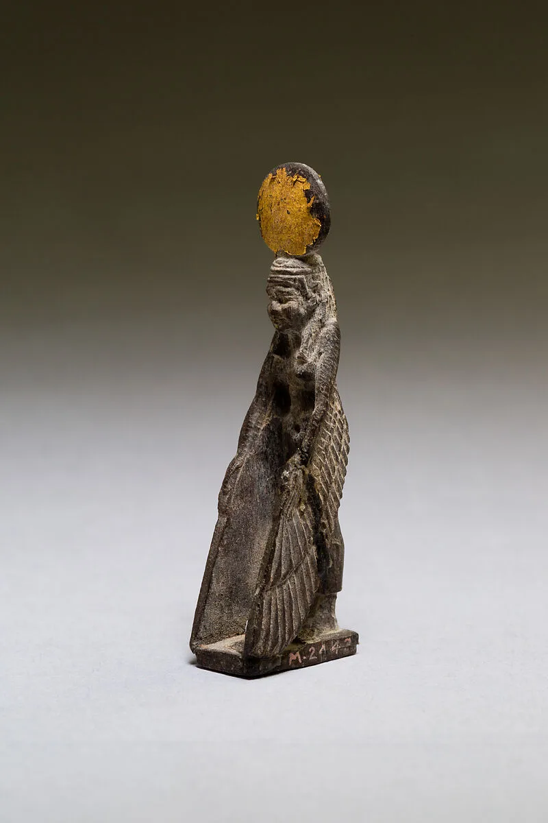 Goddess with gilded sundisk and wings — Unknown