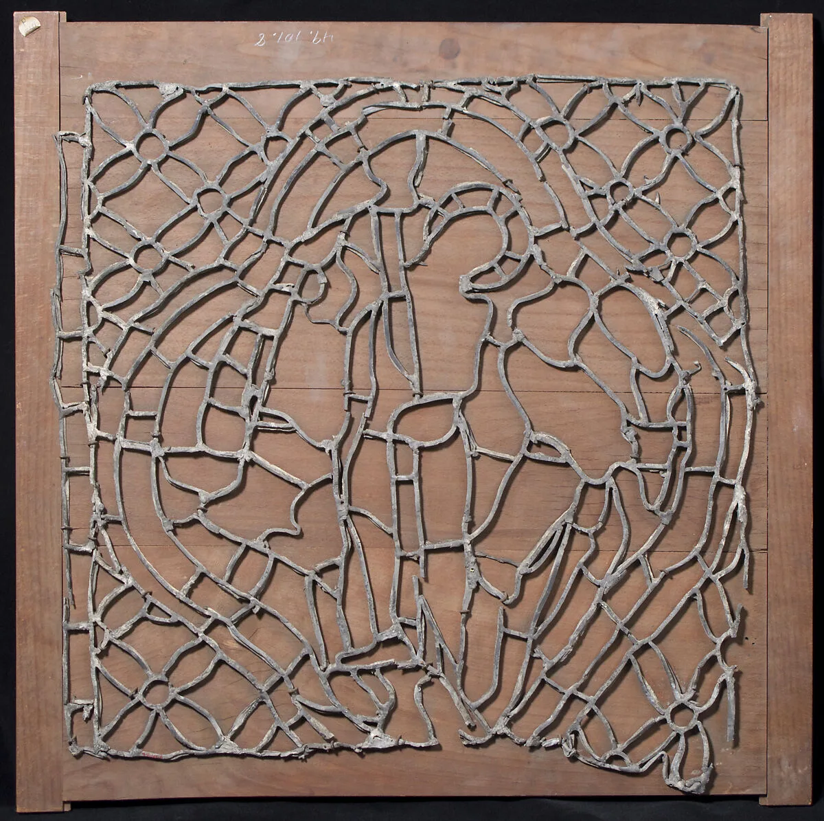 Leading for Stained Glass window with Flagellation (?) Scene — Unknown