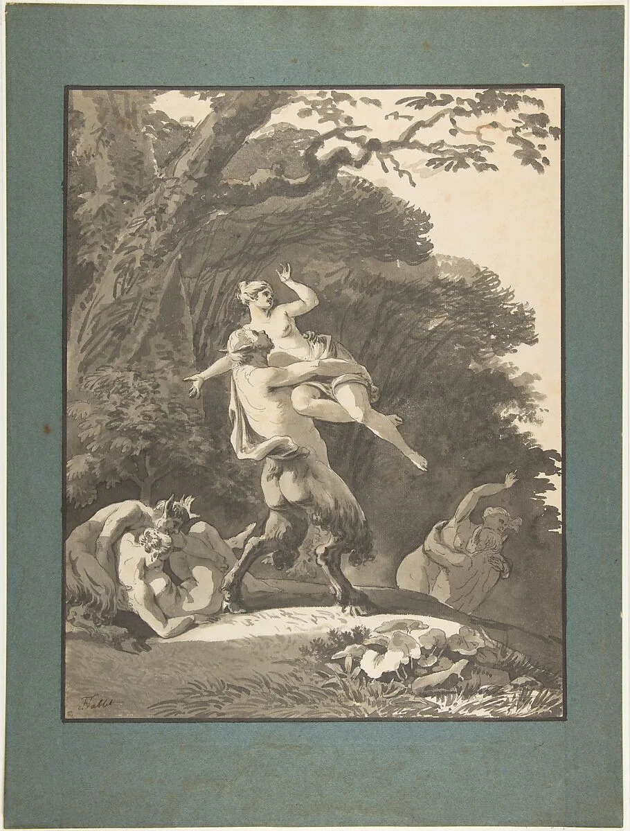 Satyrs Abducting Nymphs — François Jean Sablet