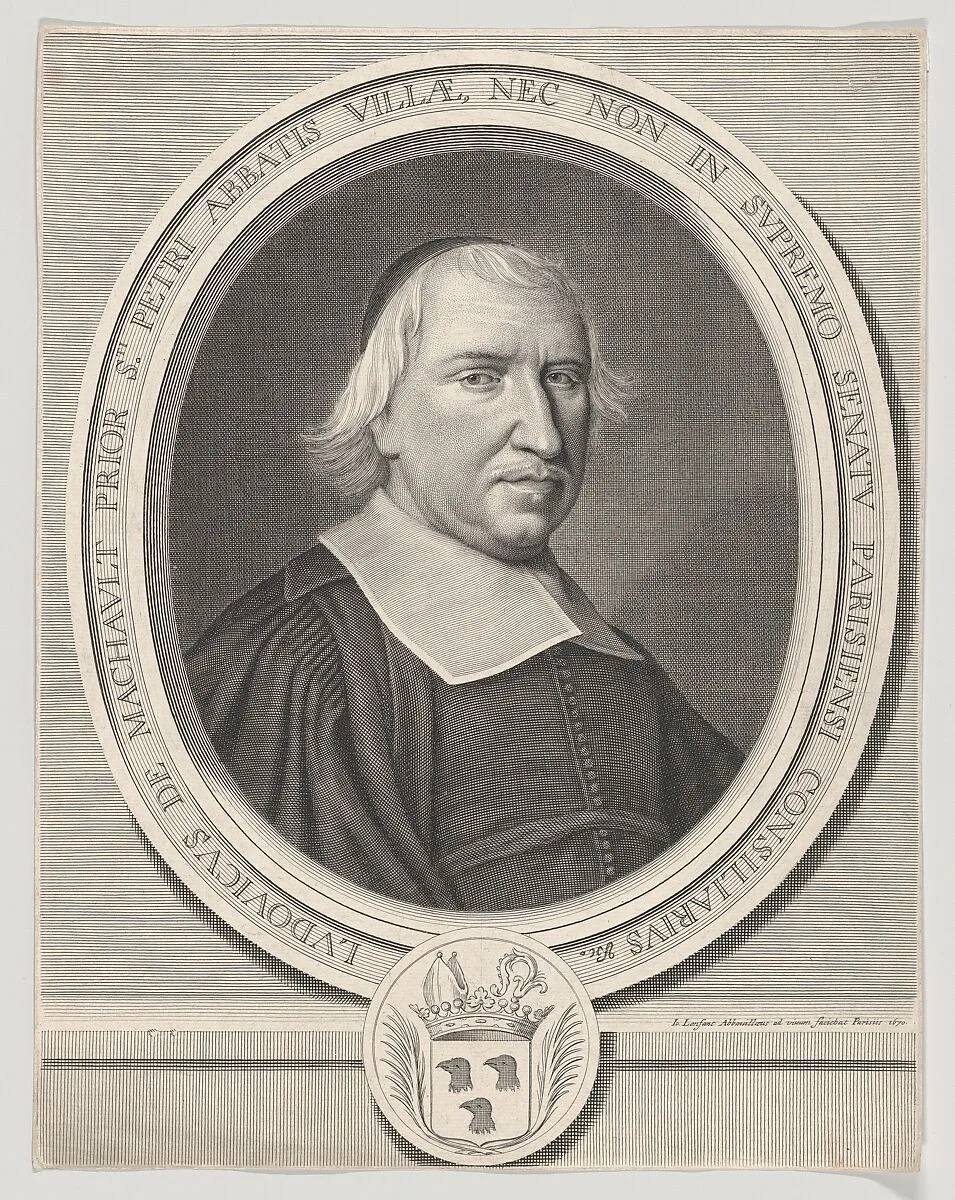 Portrait of Louis de Marchault, Prieur de Saint-Pierre d'Abbeville — Jean Lenfant