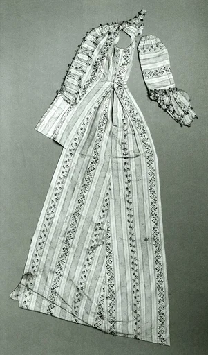 Part of a dress and twenty-five fragments