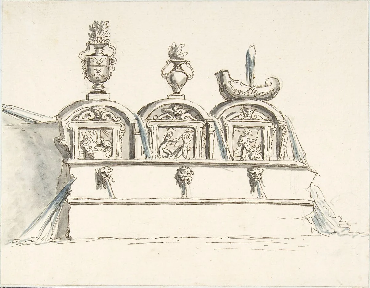 Fountains in Gardens of Villa D'Este, Tivoli (Cento Fontanelle) — Giovanni Larciani ("Master of the Kress Landscapes")