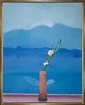 Mount Fuji and Flowers — David Hockney