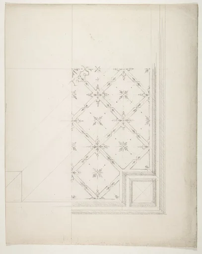 Partial design for the decoration of a ceiling