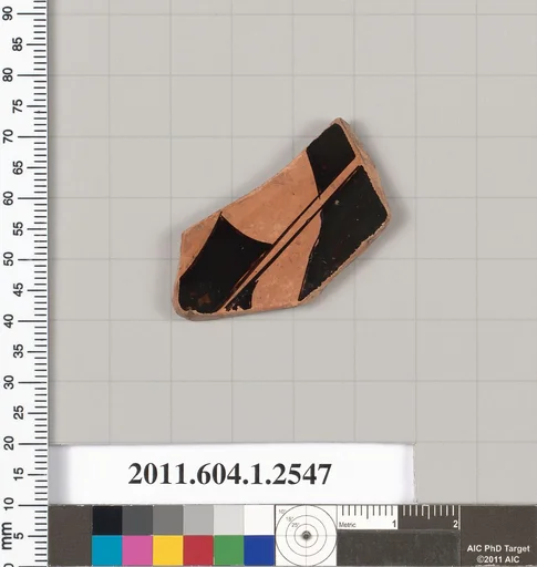 Terracotta fragment of a kylix (drinking cup)