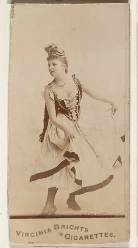 Lillian Price, from the Actors and Actresses series (N45, Type 1) for Virginia Brights Cigarettes