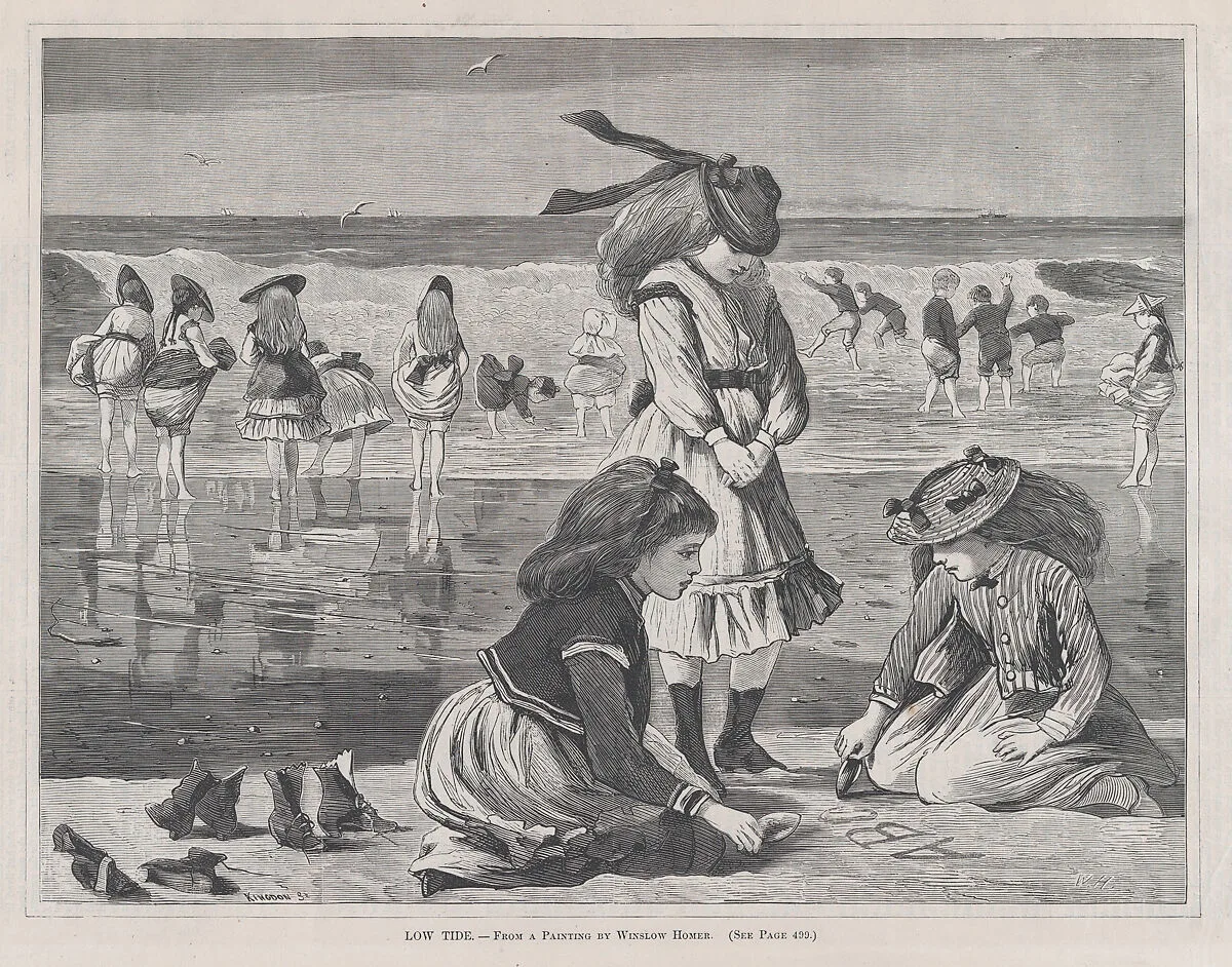 Low Tide (from "Every Saturday," Vol. I, New Series) — Winslow Homer|W. H. Kingdom|Fields, Osgood & Co.