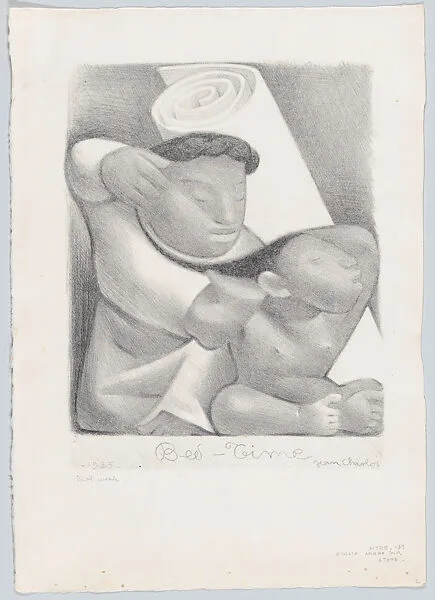 Bed-time, with two figures — Emilio Amero|Jean Charlot