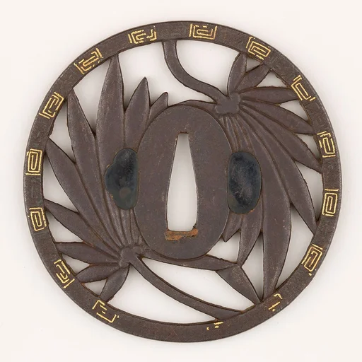 Sword Guard (<i>Tsuba</i>) Depicting (Chinese Windmill) Palm Branches (棕櫚透鐔)