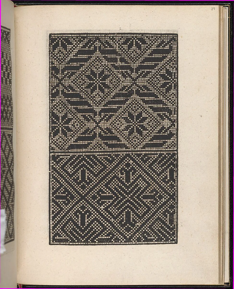 Page from Ein new kunstlich Modelbuch...(Page 37r) — Peter Quentel
