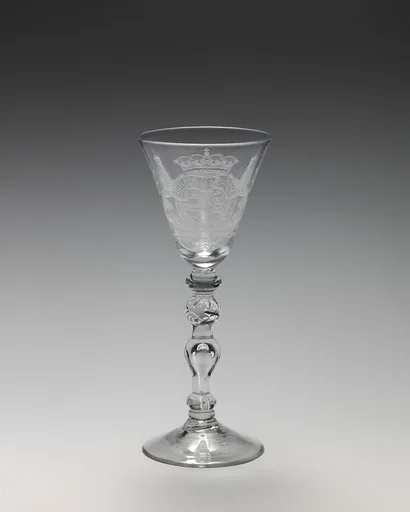 Wineglass with arms of William V, Prince of Orange