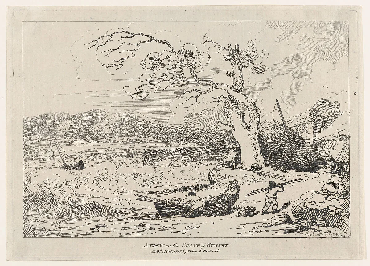A View on the Coast of Sussex — Thomas Rowlandson|Thomas Cornell