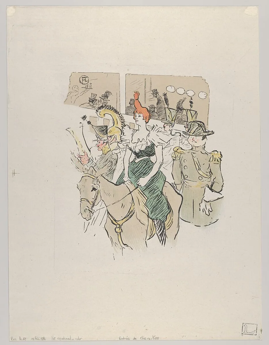 Entrée de Cha-u-Kao, from Le Rire, No. 67, 15 February 1896 — Henri de Toulouse-Lautrec