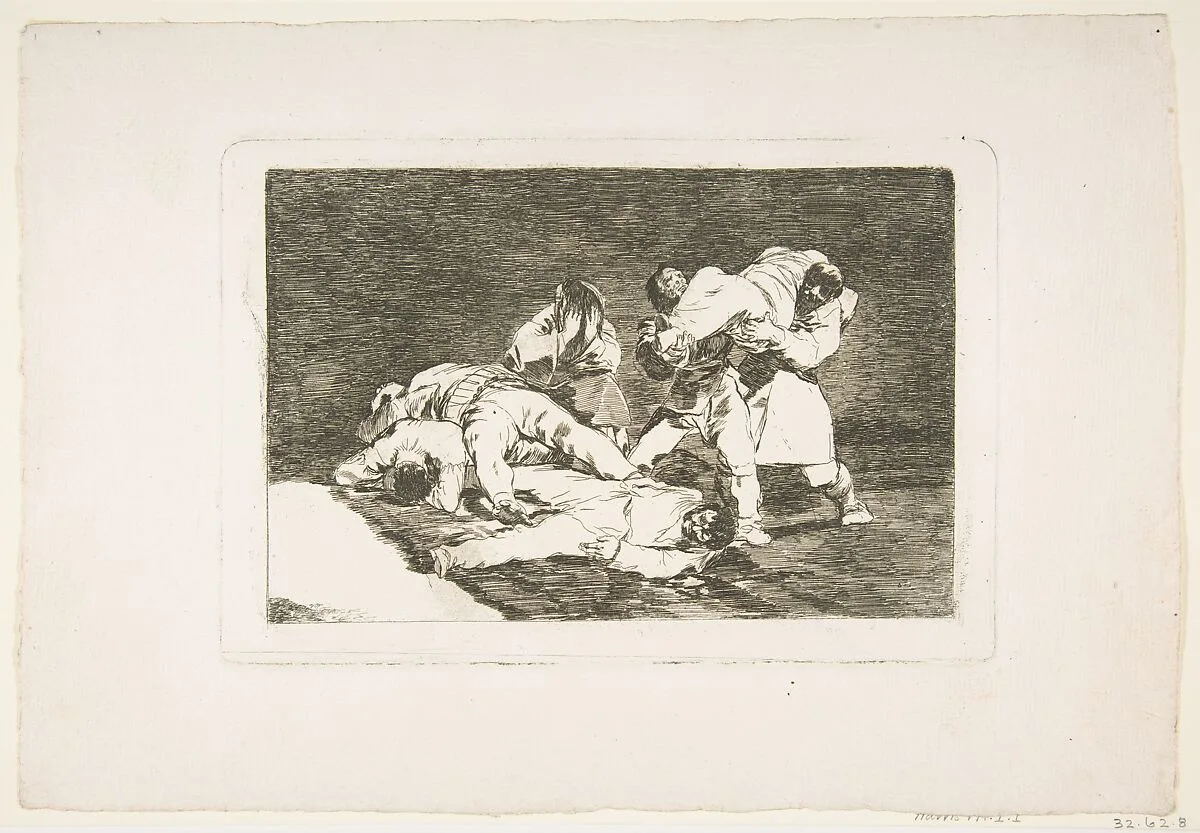 Plate 21 from "The Disasters of War" (Los Desastres de la Guerra): 'It will be the same' (Será lo mismo) — Goya (Francisco de Goya y Lucientes)