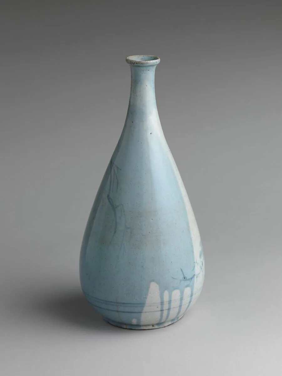 染付柳岩鳥文徳利|Wine Bottle with a Bird on a Rock under a Willow Tree — Unknown