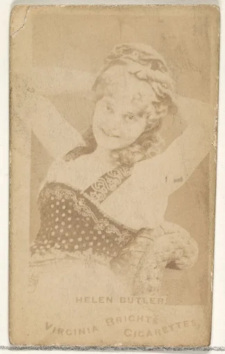 Helen Butler, from the Actors and Actresses series (N45, Type 1) for Virginia Brights Cigarettes