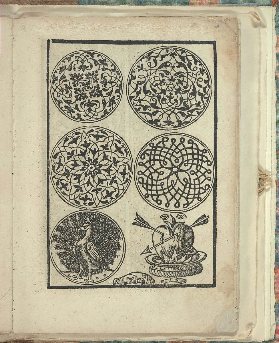 Opera Nova Universali intitulata Corona di racammi, page 28 (recto) — Giovanni Andrea Vavassore