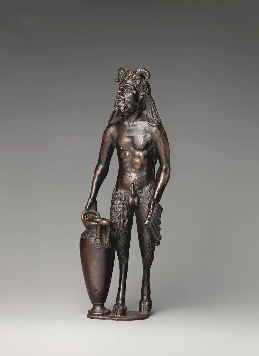 Satyr with vase (one of a pair) — Andrea Briosco, called Riccio