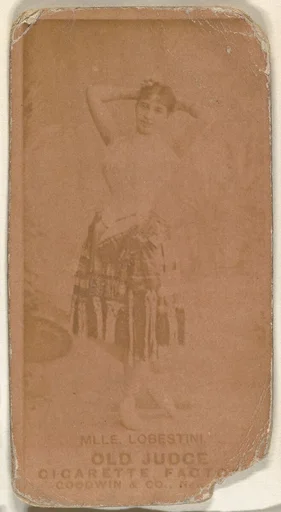 Mlle. Lobestini, from the Actors and Actresses series (N171) for Old Judge Cigarettes