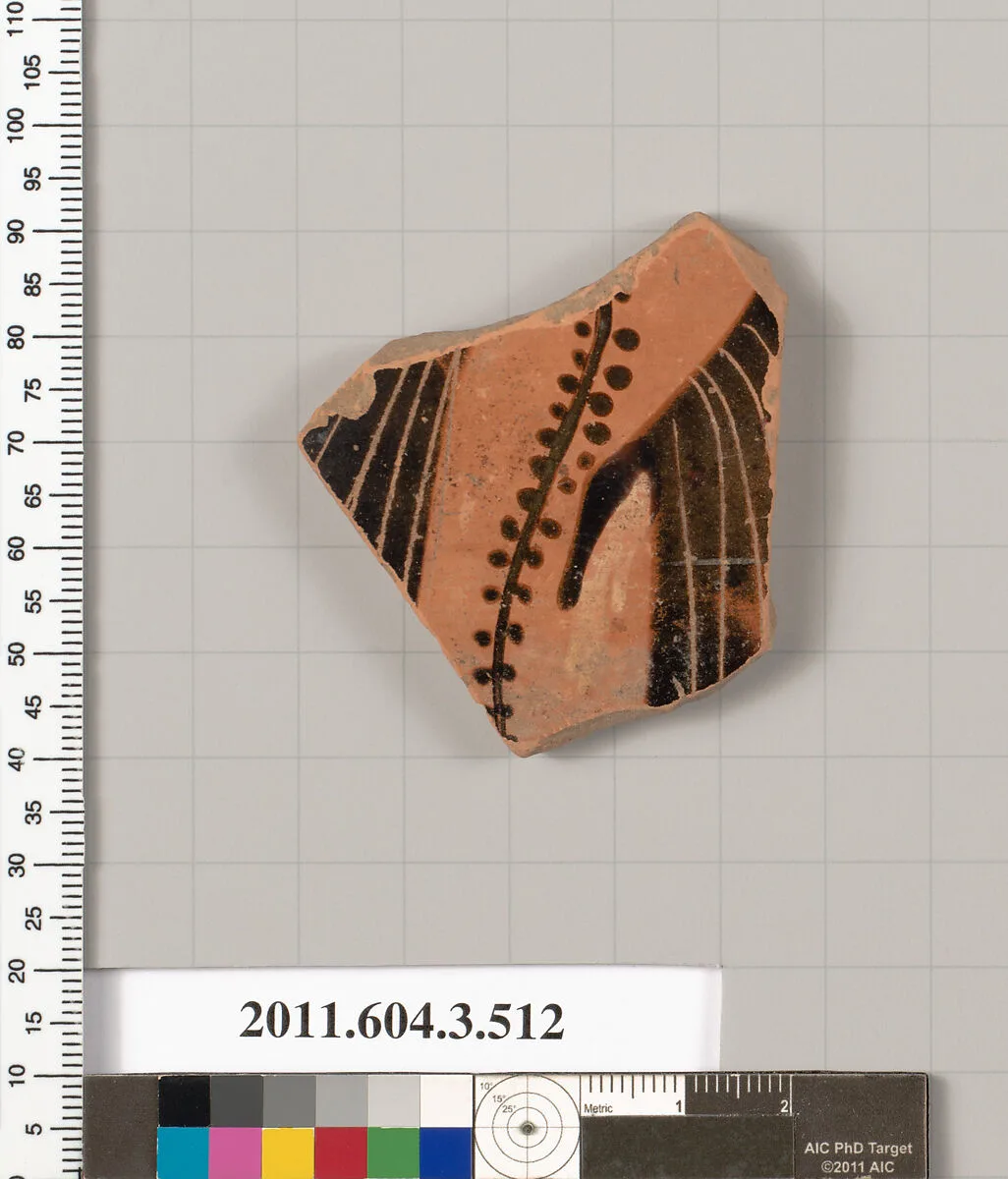 Terracotta fragment of a column-krater (bowl for mixing wine and water) — Unknown