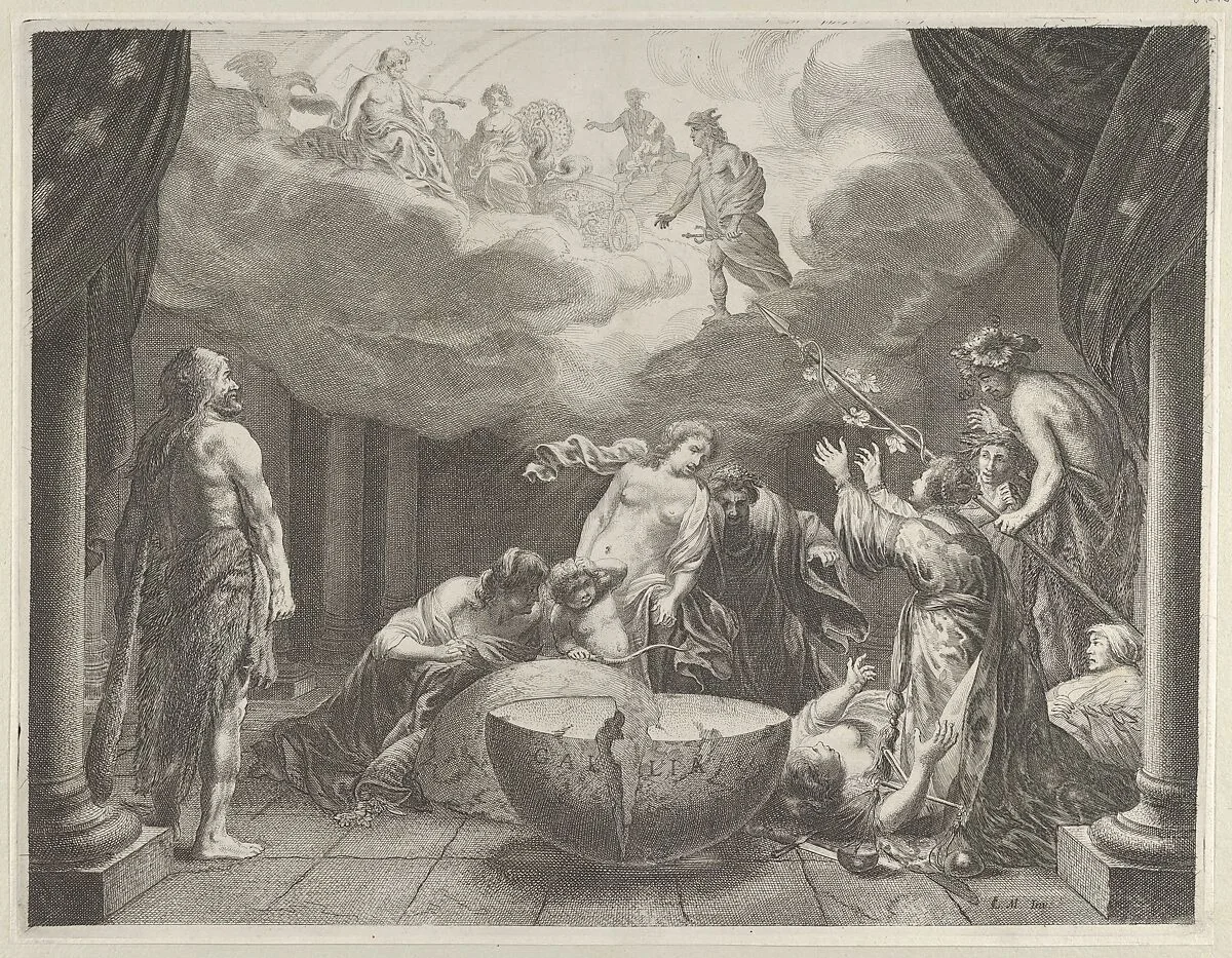 Plate 10: Allegory on the Discord in France, from Caspar Barlaeus, "Medicea Hospes" — Joan and Cornelius Blaeu|Pieter Nolpe|Claes Moeyaert|Caspar Barlaeus