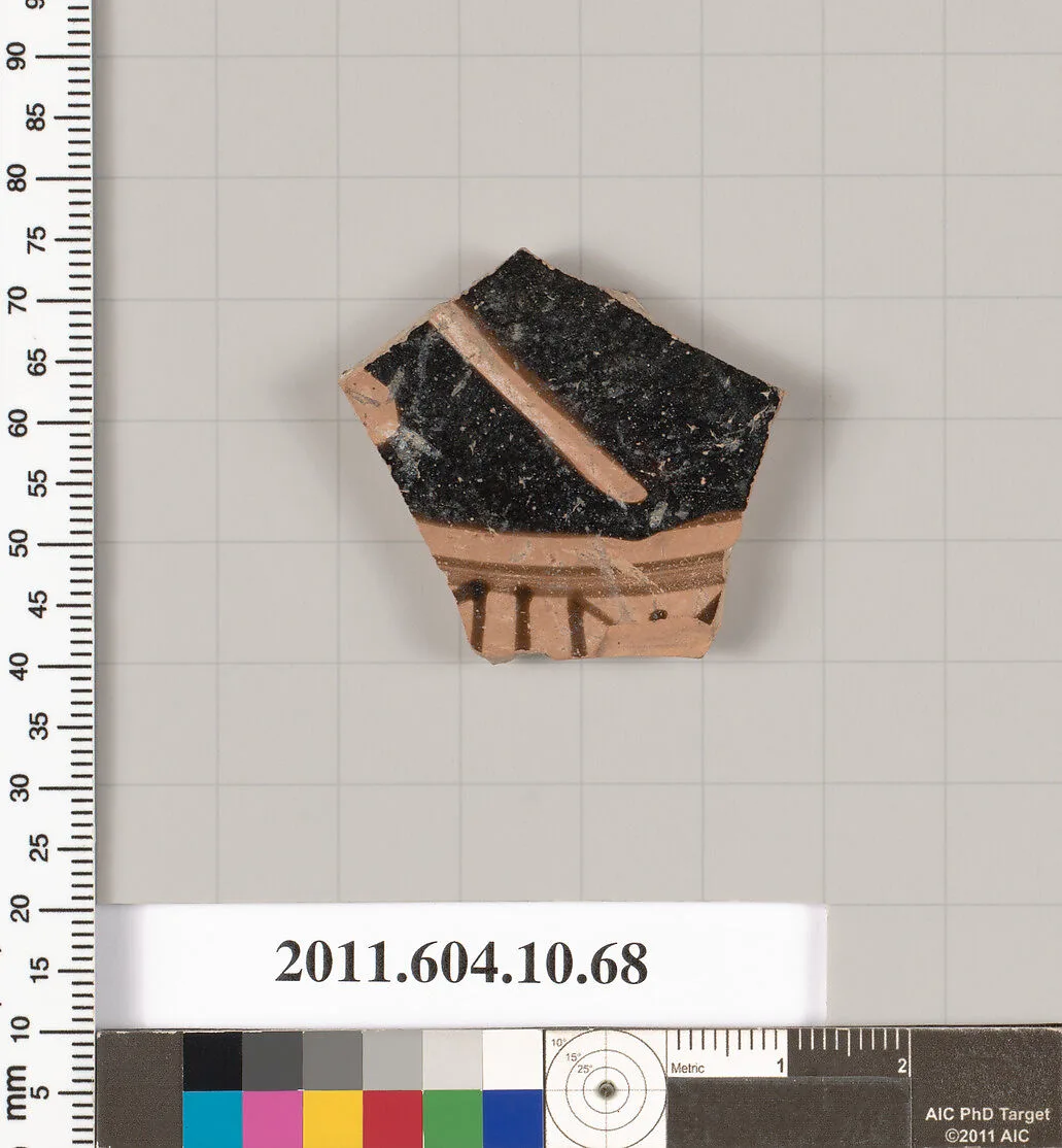 Terracotta fragment of a kylix (drinking cup) — Unknown