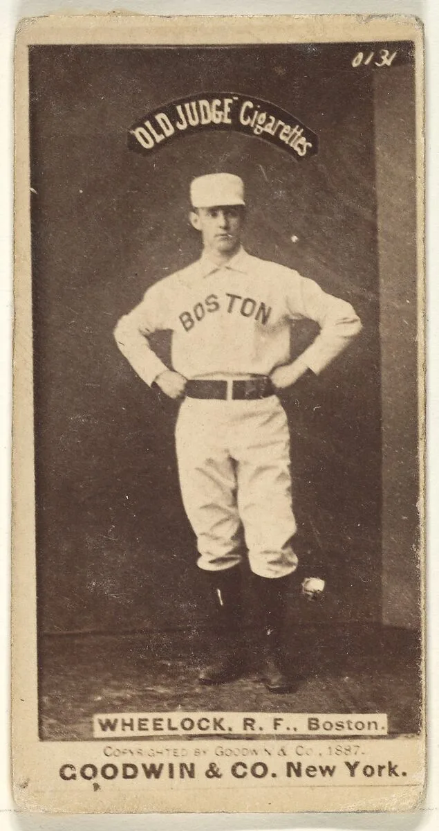 Wheelock, Right Field, Boston, from the Old Judge series (N172) for Old Judge Cigarettes — Goodwin & Company