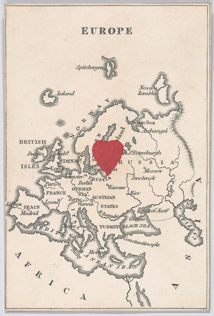 Europe, from "Court Game of Geography" — William and Henry Rock