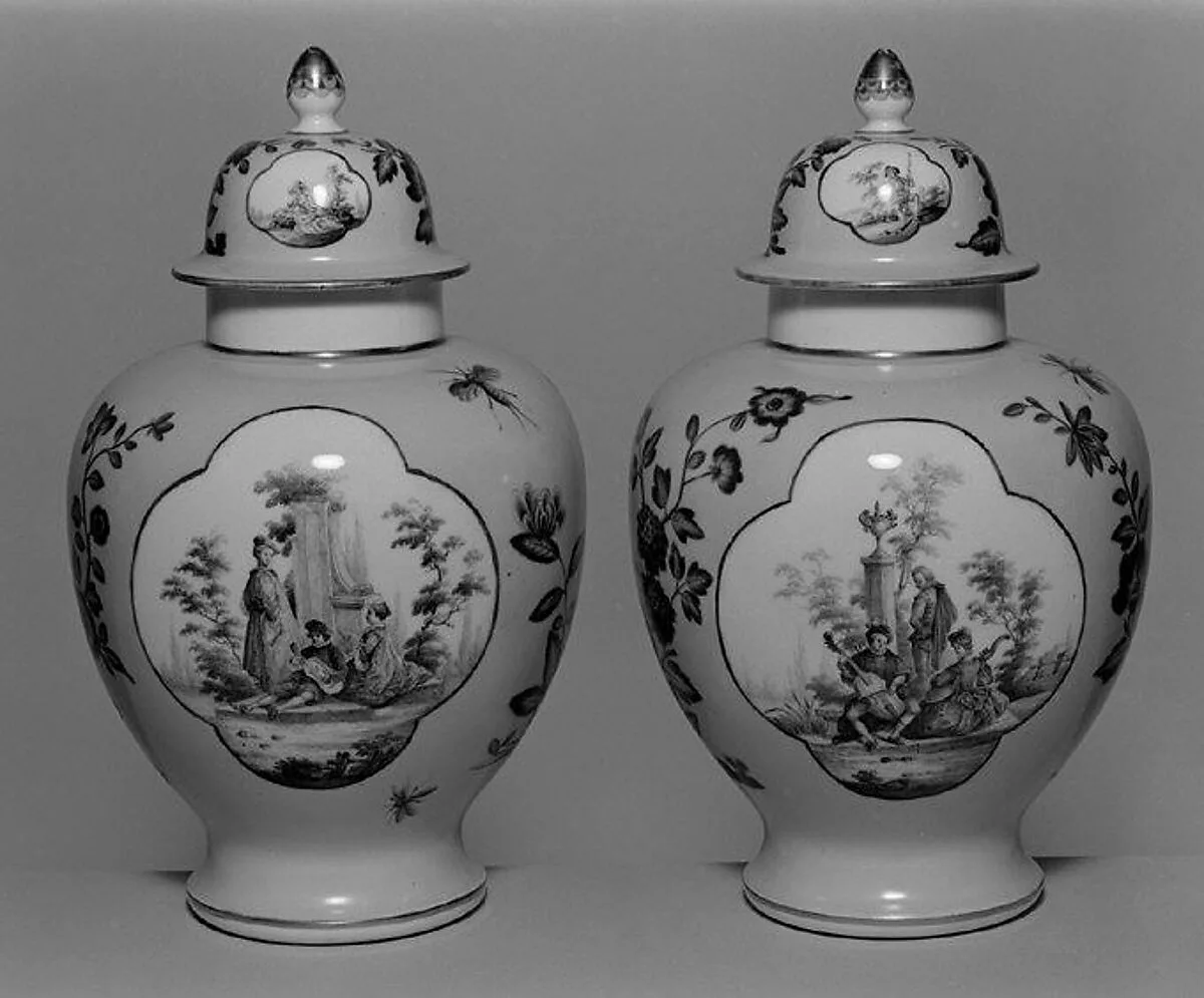 Vase (one of a pair) — Meissen Manufactory