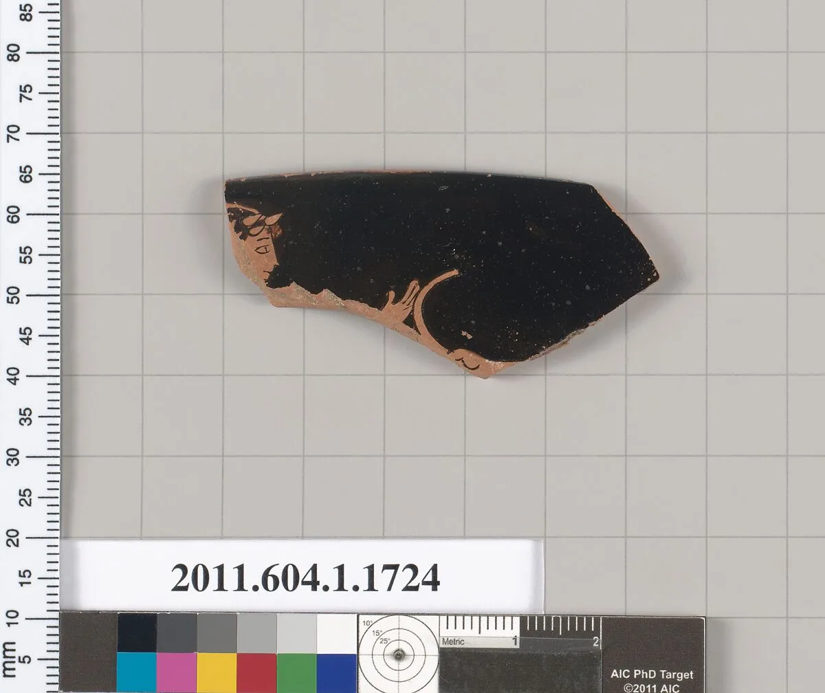 Terracotta rim fragment of a kylix (drinking cup) — Unknown