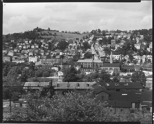 [View of Morgantown Showing Monongahalia River, West Virginia]