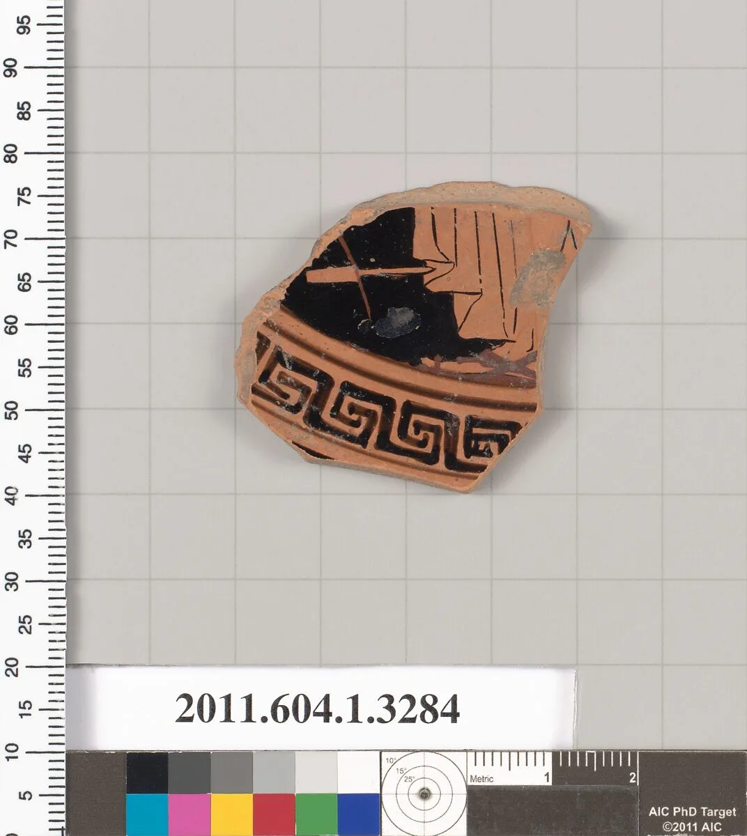Terracotta fragment of a kylix (drinking cup) — Unknown