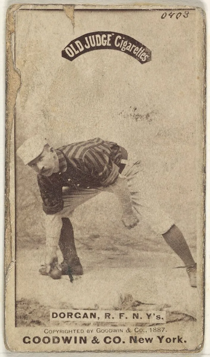 Michael Cornelius Dorgan, Right Field, New York, from the Old Judge series (N172) for Old Judge Cigarettes — Goodwin & Company