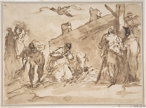 Sketch for Adoration of the Kings