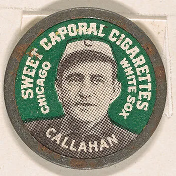 Callahan, Chicago White Sox (green), from the Domino Discs series (PX7), issued by Kinney Brothers — Kinney Brothers Tobacco Company