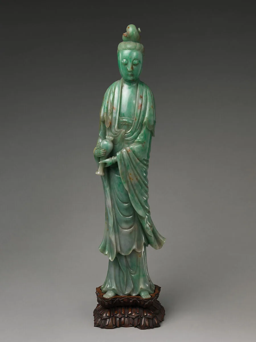 清晚期 翡翠雕觀音立像|Bodhisattva Guanyin — Unknown